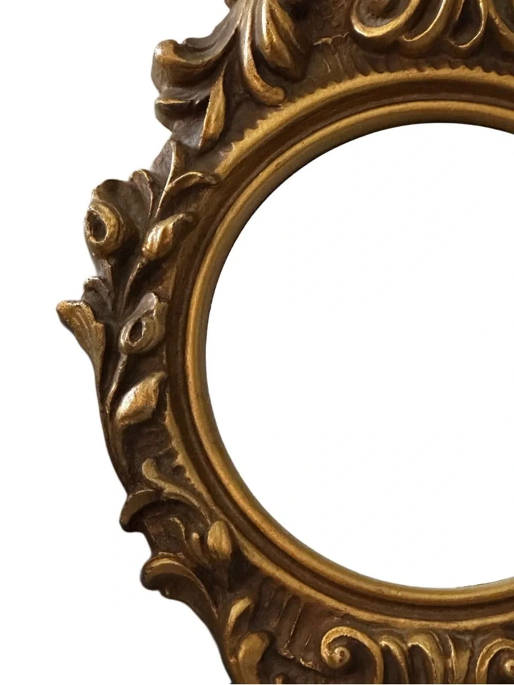 Vintage Turner Ornamental Gold Wall Mirror Carved Frame Baroque or Rocco style